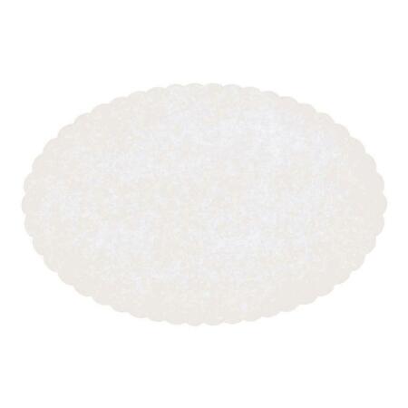 HOFFMASTER Pec 6 X 9 In. Oval Scalloped Doilies, White, 2000Pk 327133  (PEC)